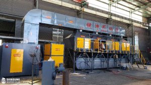 一万风量喷漆房催化燃烧RCO废气治理设备